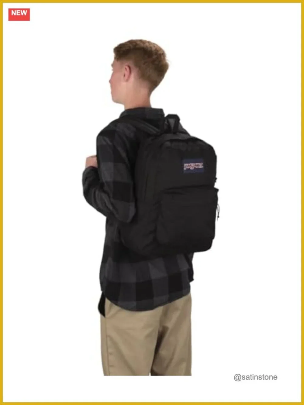 Durable Lightweight Bookbag with Padded Shoulder Straps and Utility Pocket
